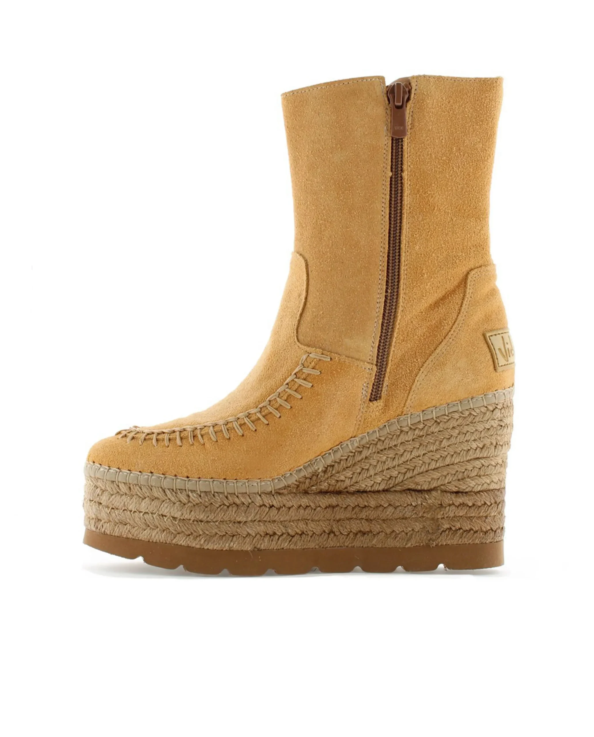 Mujer Vidorreta Botines|Botin en serraje camel Tilo 5