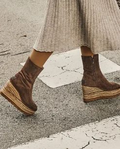 Mujer Vidorreta Botines|Botin en serraje chocolate Tilo 5