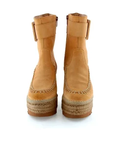 Mujer Vidorreta Botines|Botin hebilla en serraje camel Tilo 5