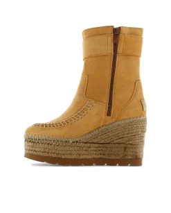 Mujer Vidorreta Botines|Botin hebilla en serraje camel Tilo 5