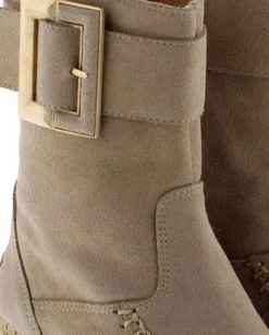 Mujer Vidorreta Botines|Botin hebilla en serraje arena Tilo 5