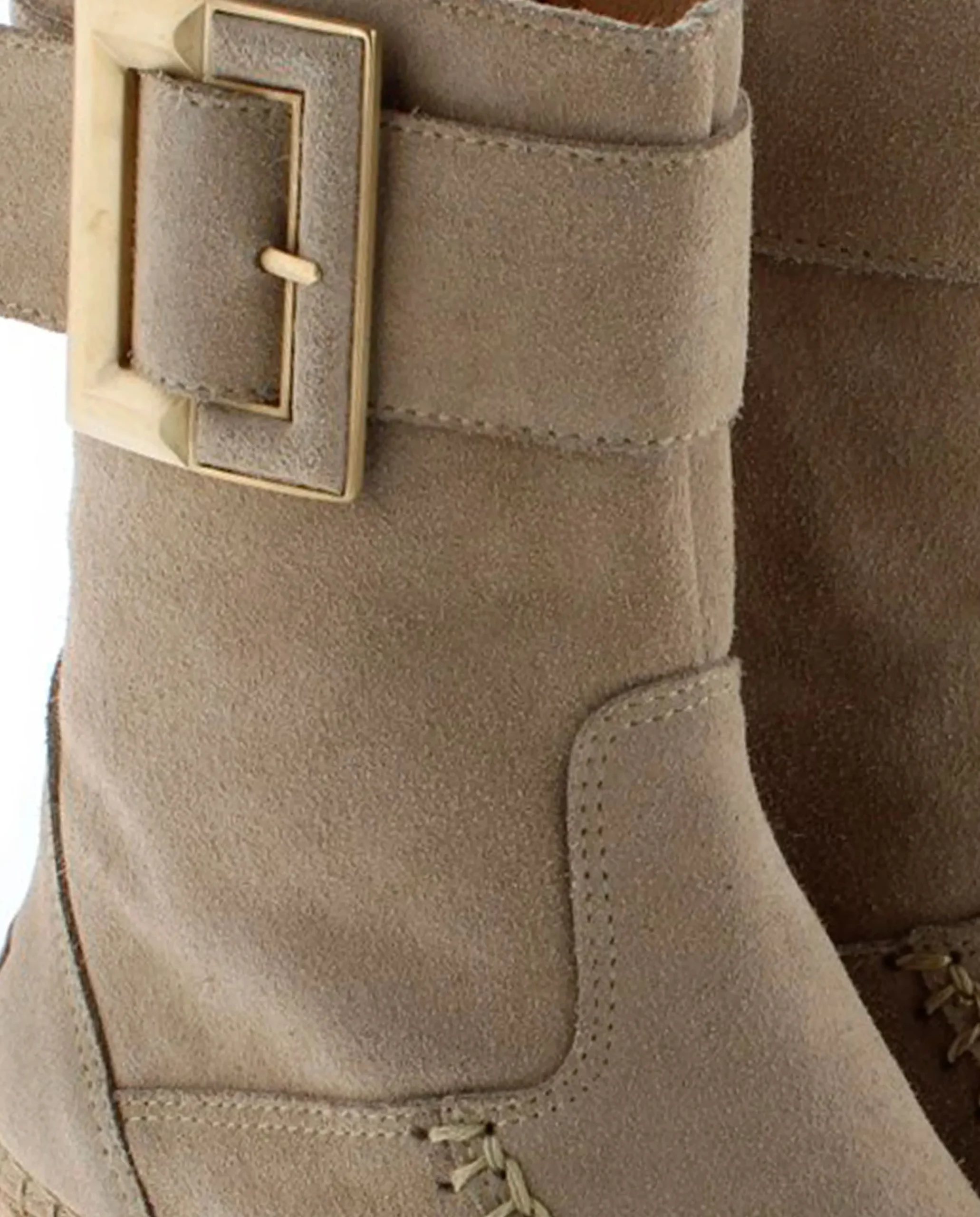 Mujer Vidorreta Botines|Botin hebilla en serraje arena Tilo 5