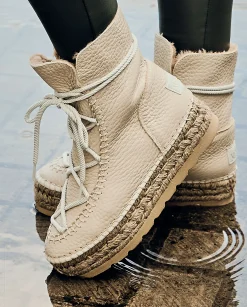 Mujer Vidorreta Botines|Botin plataforma en bost crudo Merce Doble