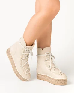 Mujer Vidorreta Botines|Botin plataforma en bost crudo Merce Doble