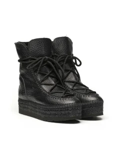 Vidorreta Outlet|Botin plataforma en bost negro Merce Doble