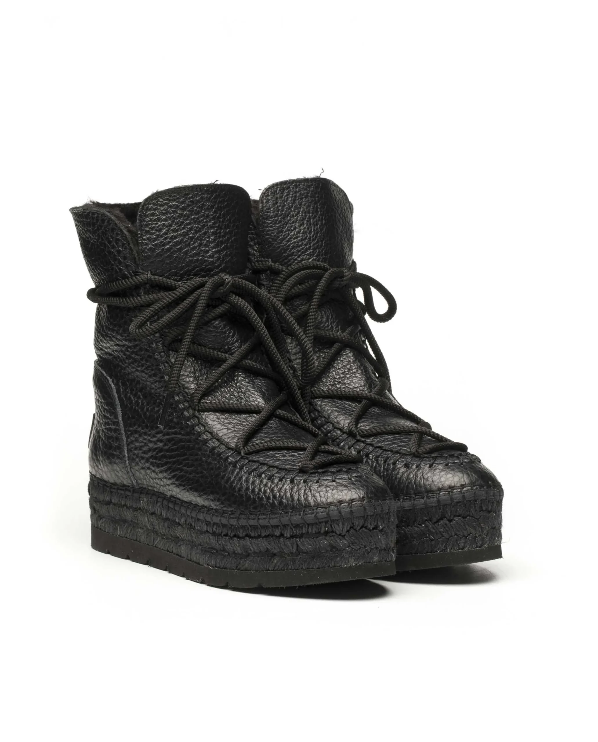 Vidorreta Outlet|Botin plataforma en bost negro Merce Doble