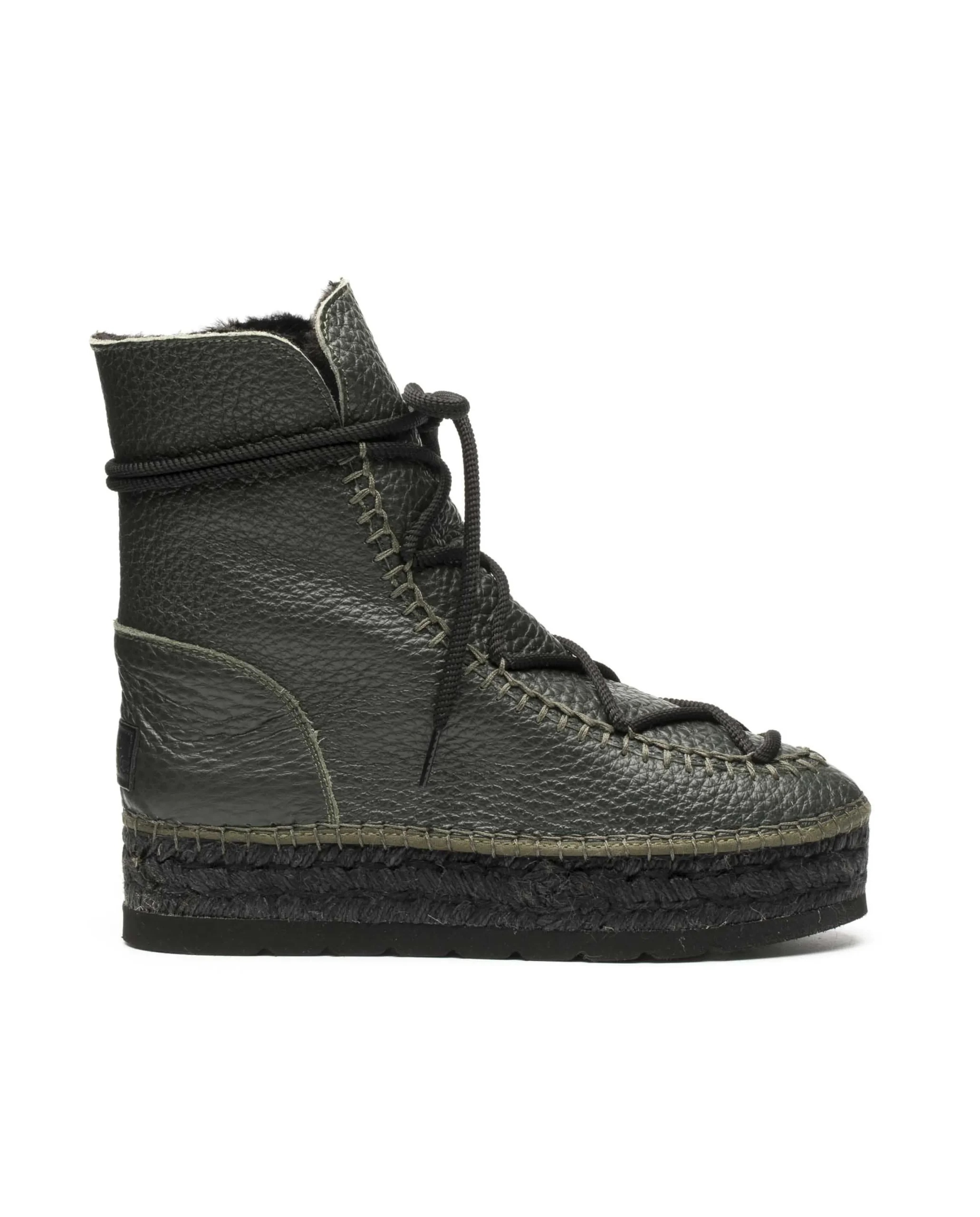 Vidorreta Outlet|Botin plataforma en bost kaki Merce Doble