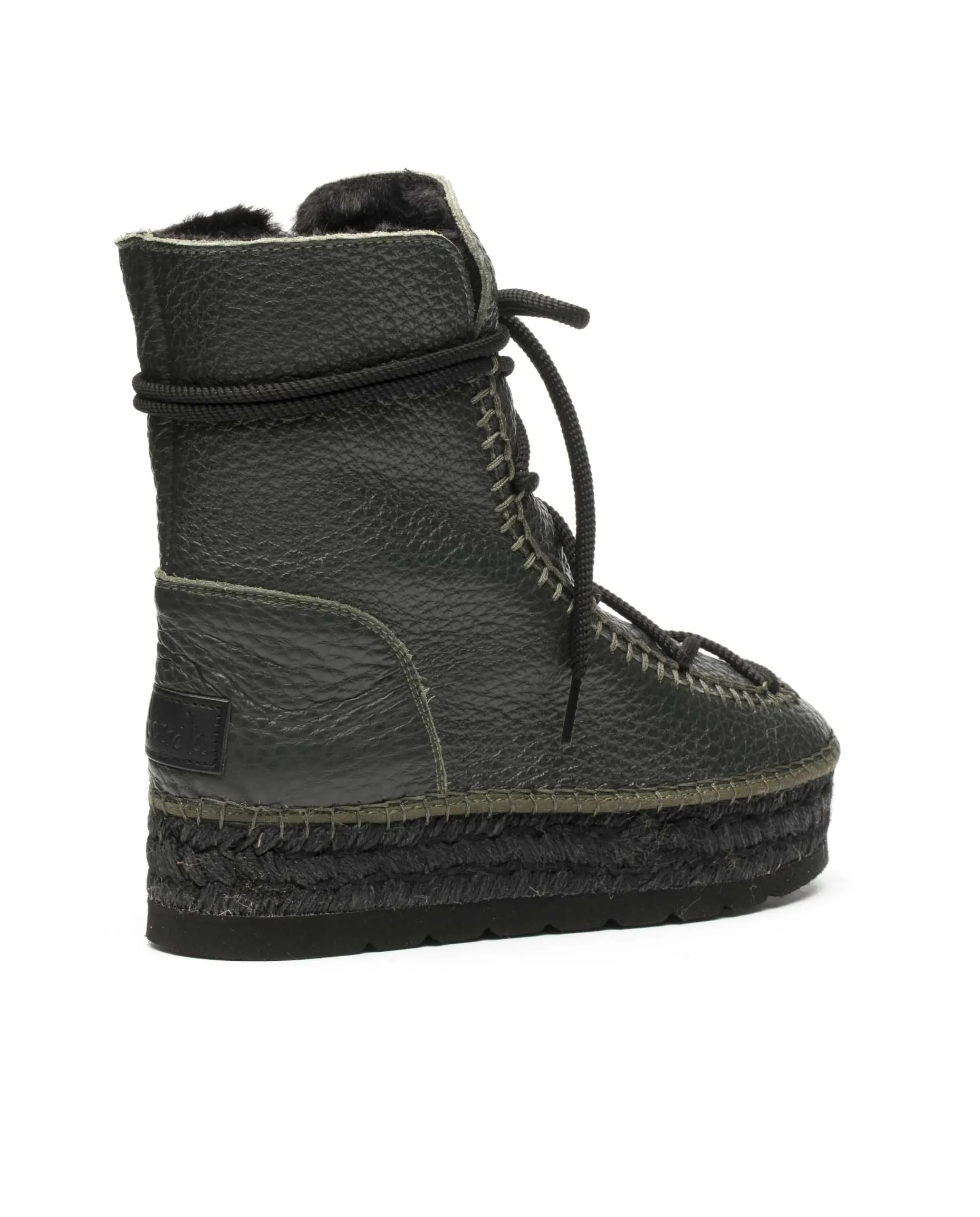 Vidorreta Outlet|Botin plataforma en bost kaki Merce Doble