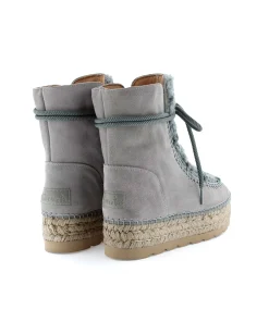 Mujer Vidorreta Botines|Botin plataforma en serraje gris Merce Doble