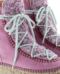 Mujer Vidorreta Botines|Botin plataforma en serraje violeta Merce Doble