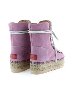 Mujer Vidorreta Botines|Botin plataforma en serraje violeta Merce Doble