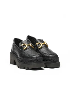 Vidorreta Outlet|Mocasin en Cocco negro León