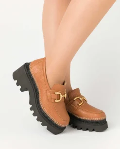 Vidorreta Outlet|Mocasín en bost camel León