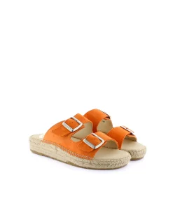 Mujer Vidorreta Sandalias Bio|Sandalia bio en serraje naranja Bahía