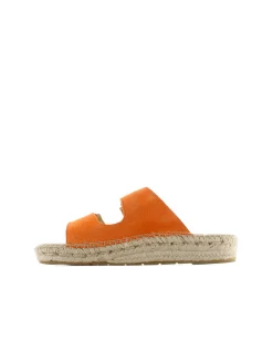 Mujer Vidorreta Sandalias Bio|Sandalia bio en serraje naranja Bahía