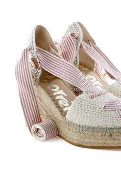 Mujer Vidorreta Sandalias Cuña|Sandalia cintas tejido x crudo Tilo 7