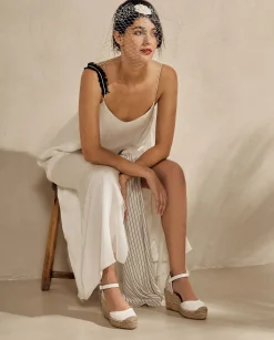 Mujer Vidorreta Sandalias Cuña|Sandalia en napa blanco Tilo 5