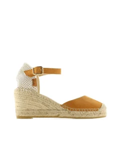 Mujer Vidorreta Sandalias Cuña|Sandalia en serraje cuero Clavel