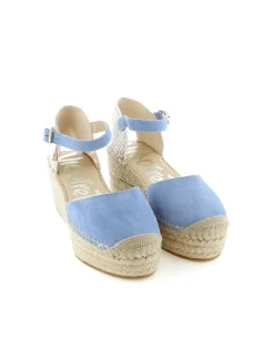 Mujer Vidorreta Plataformas|Sandalia en serraje jeans Creta