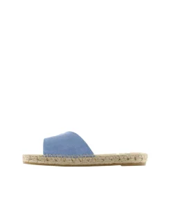 Mujer Vidorreta Sandalias Planas|Sandalias Bio|Sandalia hebilla en serraje jeans Malta