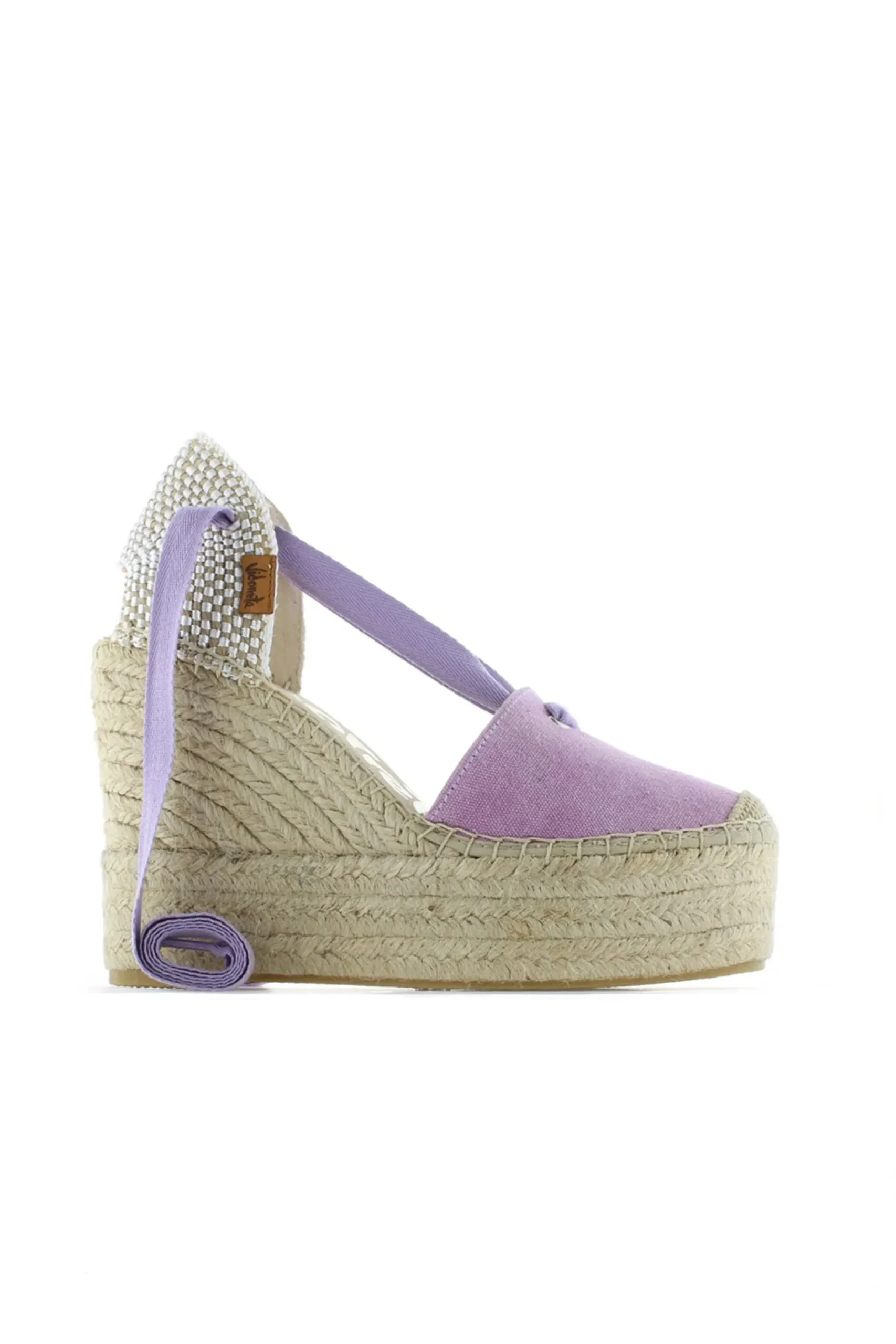 Mujer Vidorreta Sandalias Cuña|Sandalia lona eco malva Greco