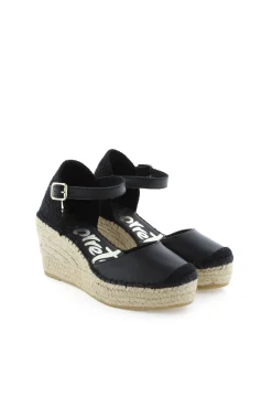 Mujer Vidorreta Sandalias Cuña|Sandalia napa negro Tilo 5