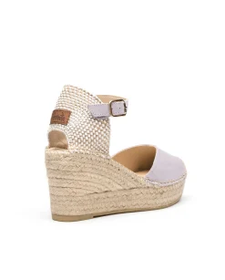 Vidorreta Outlet|Sandalia pico serraje malva Tilo 5