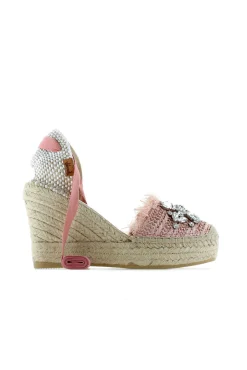 Mujer Vidorreta Sandalias Cuña|Sandalia rafia cristal maquillaje Tilo 7