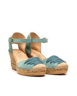 Vidorreta Outlet|Sandalia serraje alga Clavel