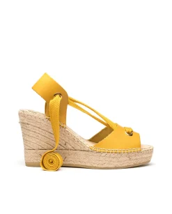 Vidorreta Outlet|Sandalia vaquetta amarillo Tilo 7