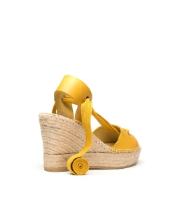 Vidorreta Outlet|Sandalia vaquetta amarillo Tilo 7