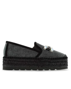 Vidorreta Outlet|Slipper detalle en terciopelo negro Merce Doble
