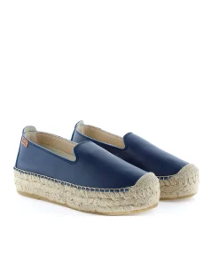Mujer Vidorreta Slippers|Slippers|Slipper en napa marino Merce Doble
