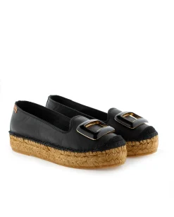 Mujer Vidorreta Slippers|Slippers|Slipper en napa negro Merce Doble
