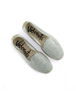 Mujer Vidorreta Slippers|Slippers|Slipper en rafia trenza verde Borneo
