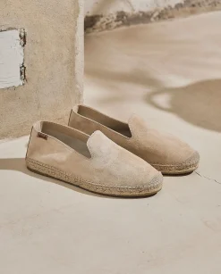 Mujer Vidorreta Slippers|Slippers|Slipper en serraje arena Borneo