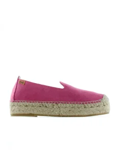 Mujer Vidorreta Slippers|Slippers|Slipper en serraje fuxia Merce Doble