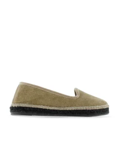 Mujer Vidorreta Slippers|Slippers|Slipper en terciopelo arena Pitiusa