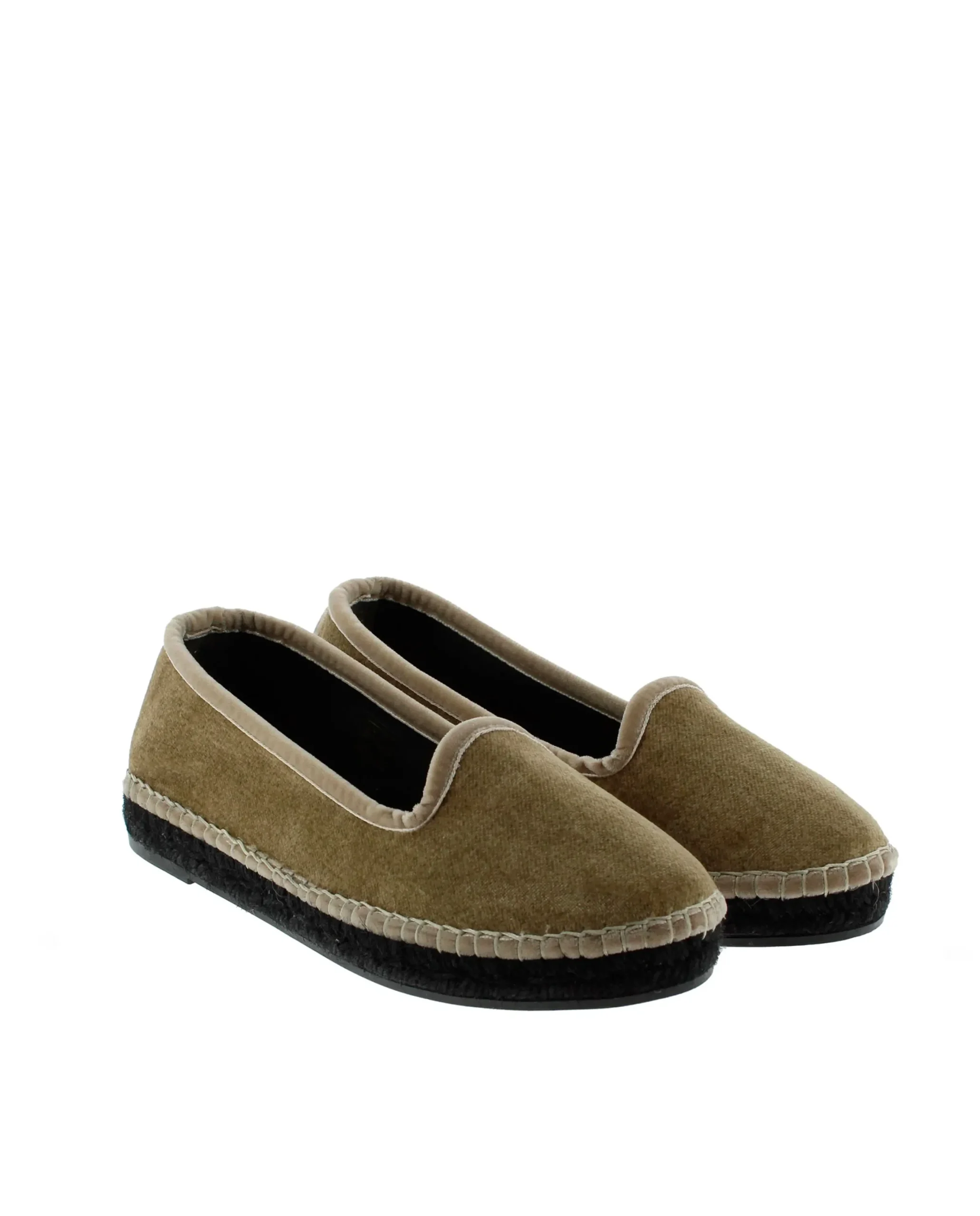 Mujer Vidorreta Slippers|Slippers|Slipper en terciopelo arena Pitiusa
