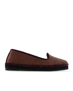 Mujer Vidorreta Slippers|Slippers|Slipper en terciopelo berenjena Pitiusa