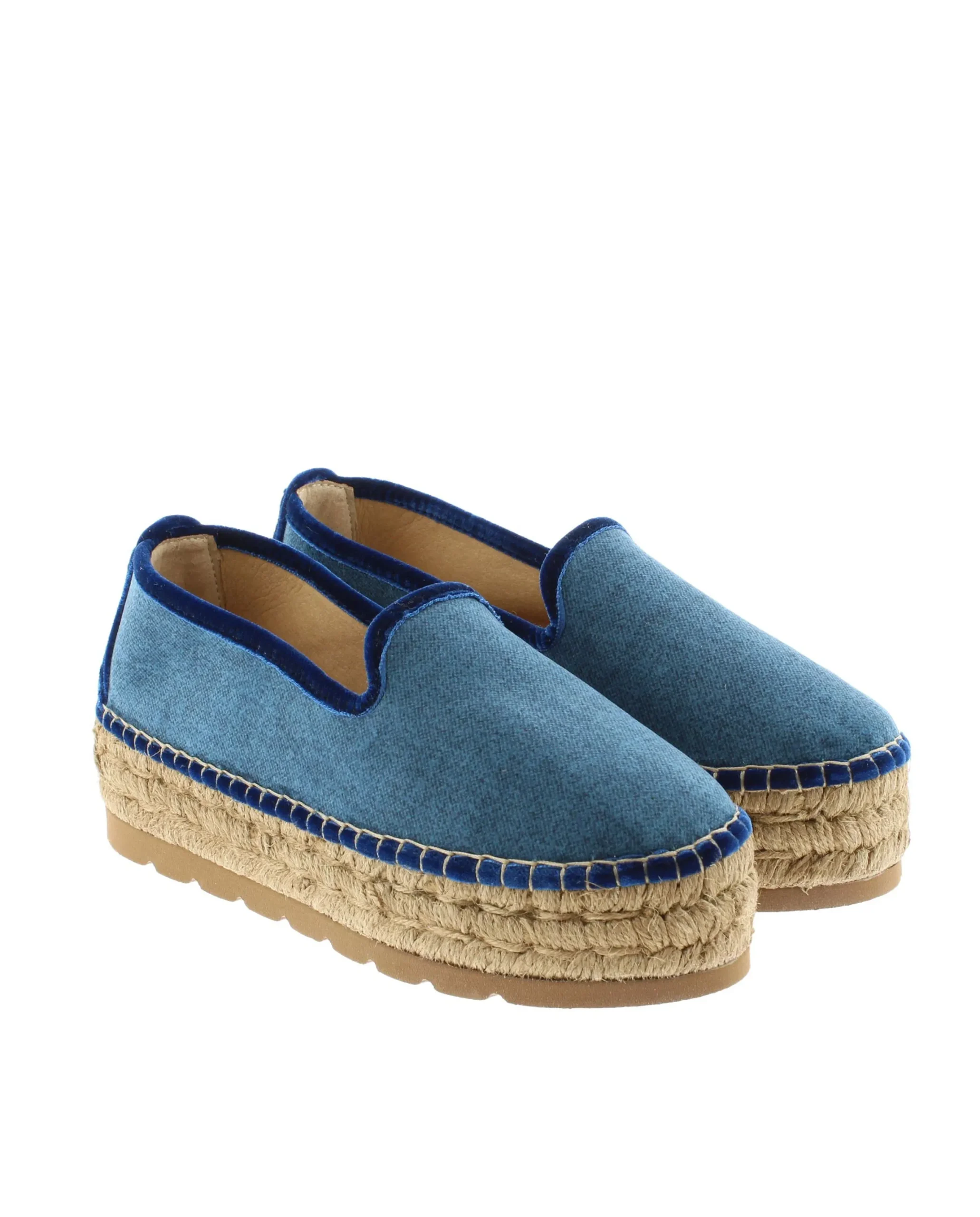 Mujer Vidorreta Slippers|Slippers|Slipper en terciopelo marino Merce Doble