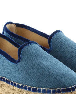 Mujer Vidorreta Slippers|Slippers|Slipper en terciopelo marino Merce Doble