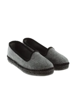 Mujer Vidorreta Slippers|Slippers|Slipper en terciopelo negro Pitiusa