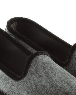 Mujer Vidorreta Slippers|Slippers|Slipper en terciopelo negro Pitiusa
