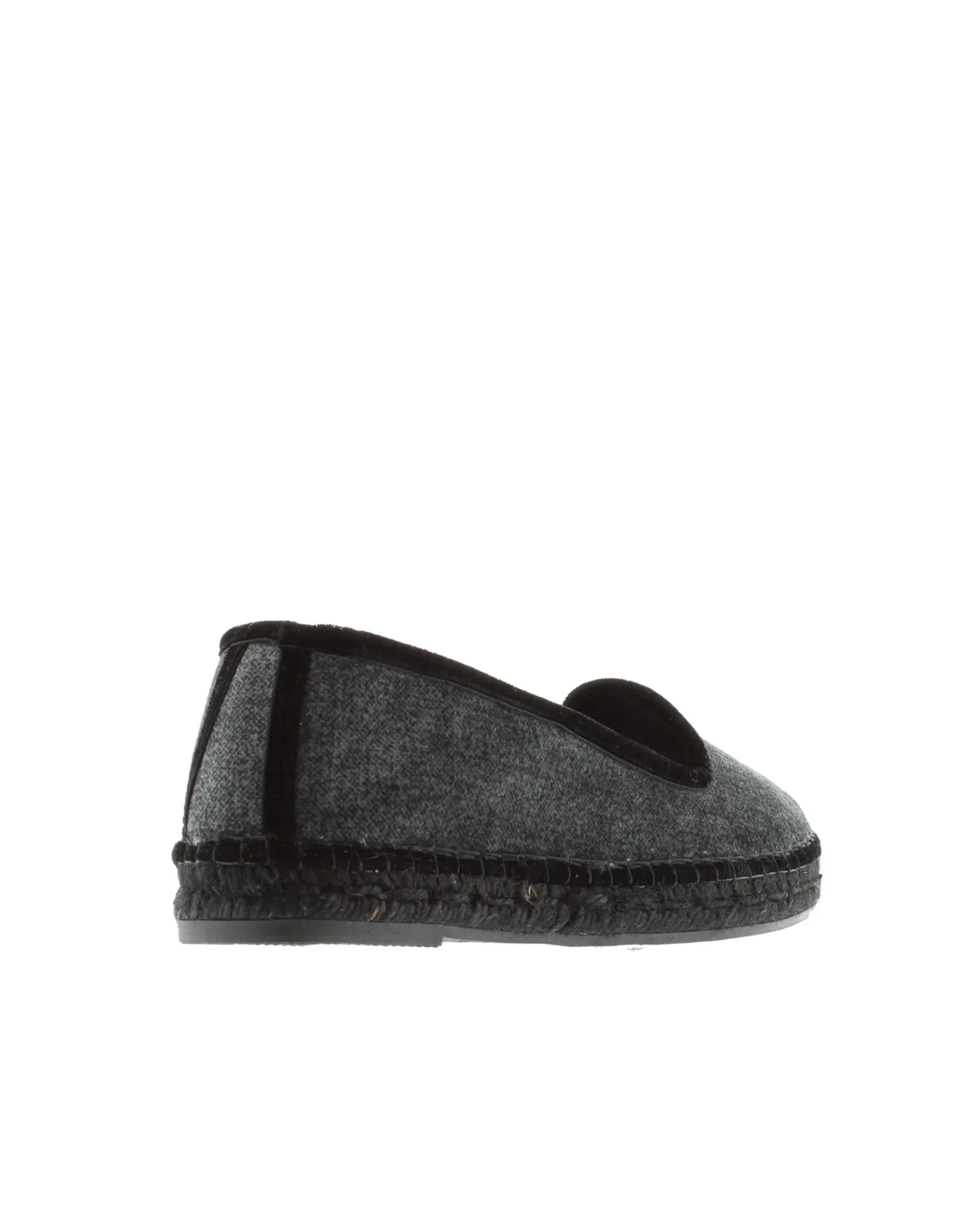 Mujer Vidorreta Slippers|Slippers|Slipper en terciopelo negro Pitiusa