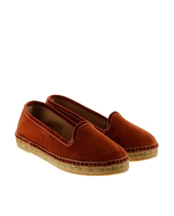 Mujer Vidorreta Slippers|Slippers|Slipper en terciopelo teja Pitiusa
