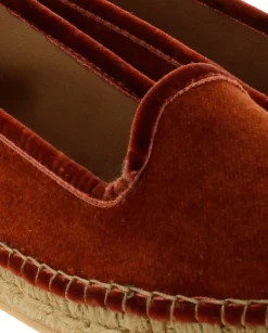 Mujer Vidorreta Slippers|Slippers|Slipper en terciopelo teja Pitiusa
