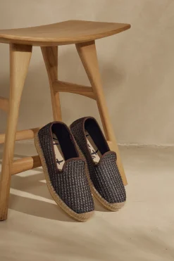 Mujer Vidorreta Slippers|Slippers|Slipper rafia nudos chocolate Borneo
