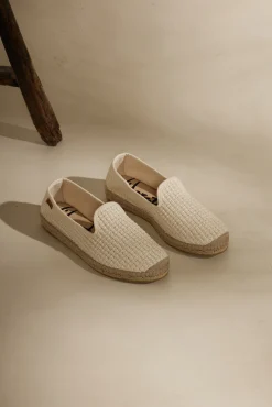 Mujer Vidorreta Slippers|Slippers|Slipper rafia nudos crudo Borneo
