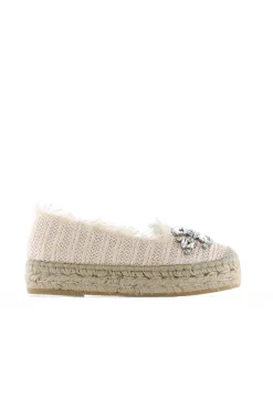 Mujer Vidorreta Plataformas|Slippers|Slippers rafia cristal crudo Merce Doble